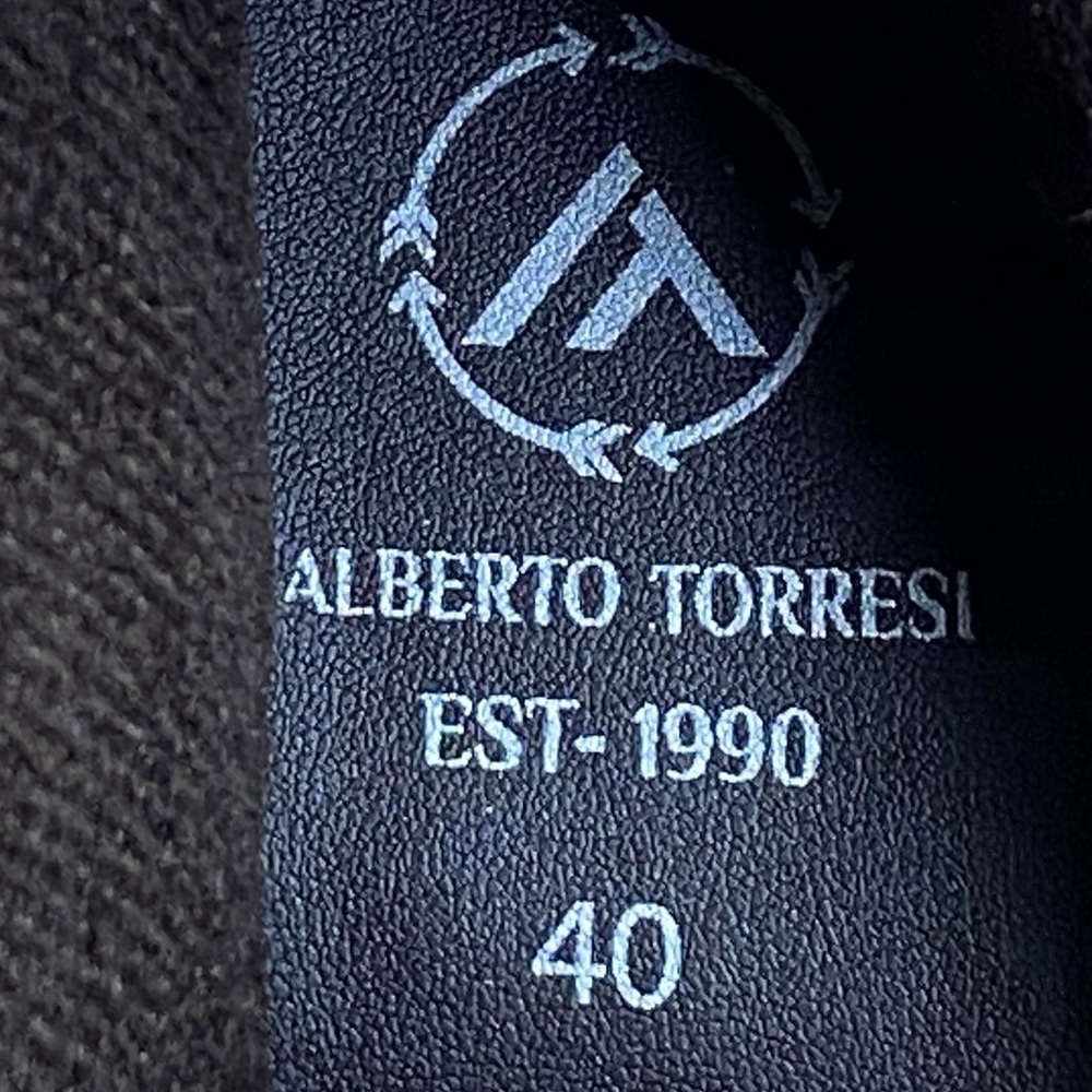 Alberto Torresi Italian Leather Midcalf Side Zip Boots women’s Size 40 or U.S 9 - Picture 13 of 13